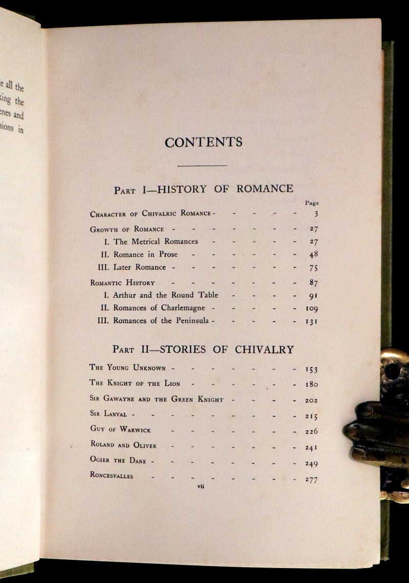 1912 Rare First Edition - ROMANCE and LEGEND of CHIVALRY by A. R. Hope Moncrieff.