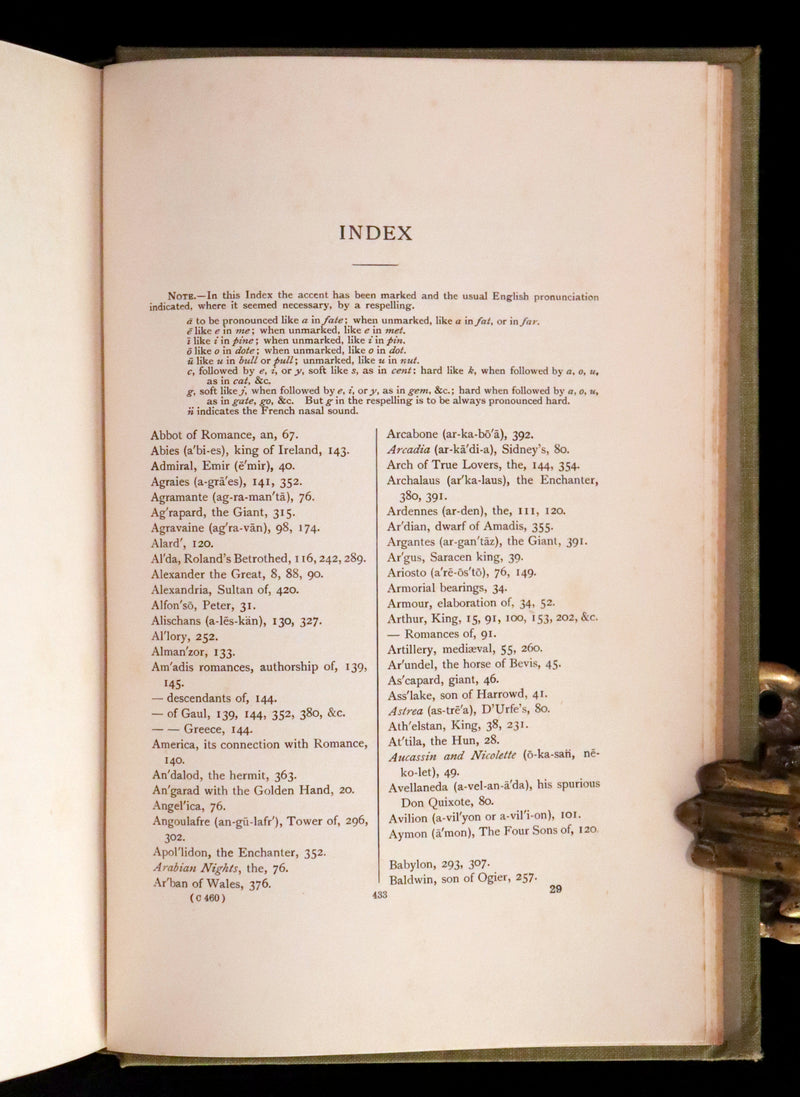 1912 Rare First Edition - ROMANCE and LEGEND of CHIVALRY by A. R. Hope Moncrieff.