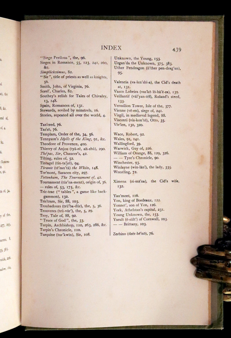 1912 Rare First Edition - ROMANCE and LEGEND of CHIVALRY by A. R. Hope Moncrieff.