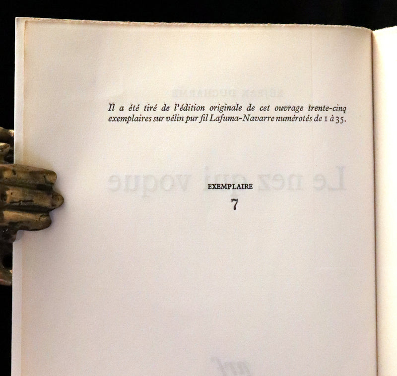 1967 Scarce Limited First French Edition - Le Nez qui Voque by Réjean Ducharme. #7/35.