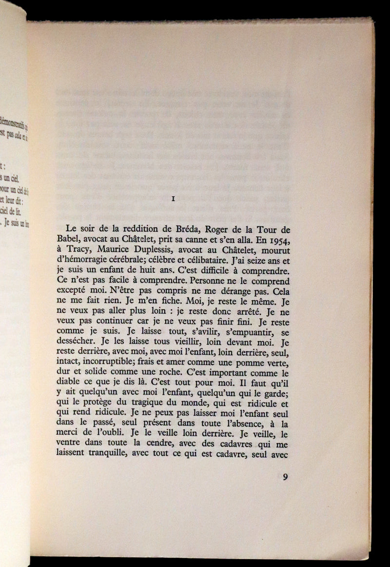 1967 Scarce Limited First French Edition - Le Nez qui Voque by Réjean Ducharme. #7/35.