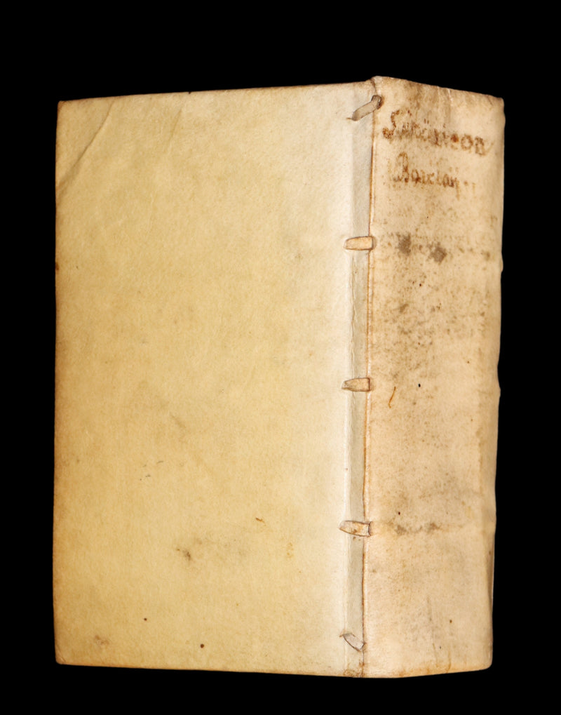 1637 Rare Latin Vellum Book - The Satyricon by Scottish writer John Barclay with account of the Gunpowder Plot of 1605.
