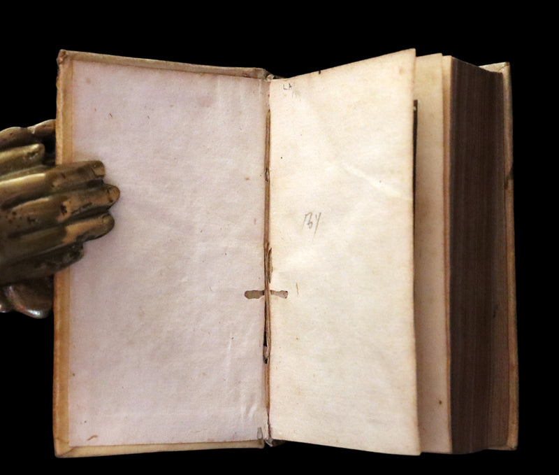 1637 Rare Latin Vellum Book - The Satyricon by Scottish writer John Barclay with account of the Gunpowder Plot of 1605.