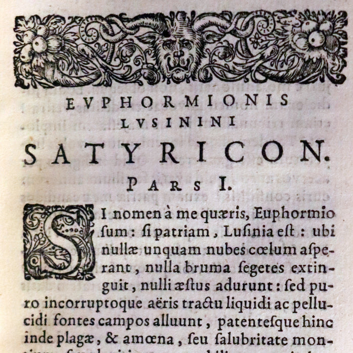 1637 Rare Latin Vellum Book - The Satyricon by Scottish writer John Barclay with account of the Gunpowder Plot of 1605.