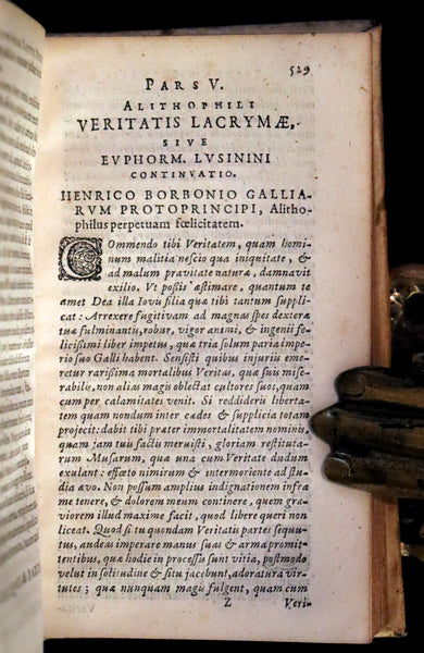 1637 Rare Latin Vellum Book - The Satyricon by Scottish writer John Barclay with account of the Gunpowder Plot of 1605.