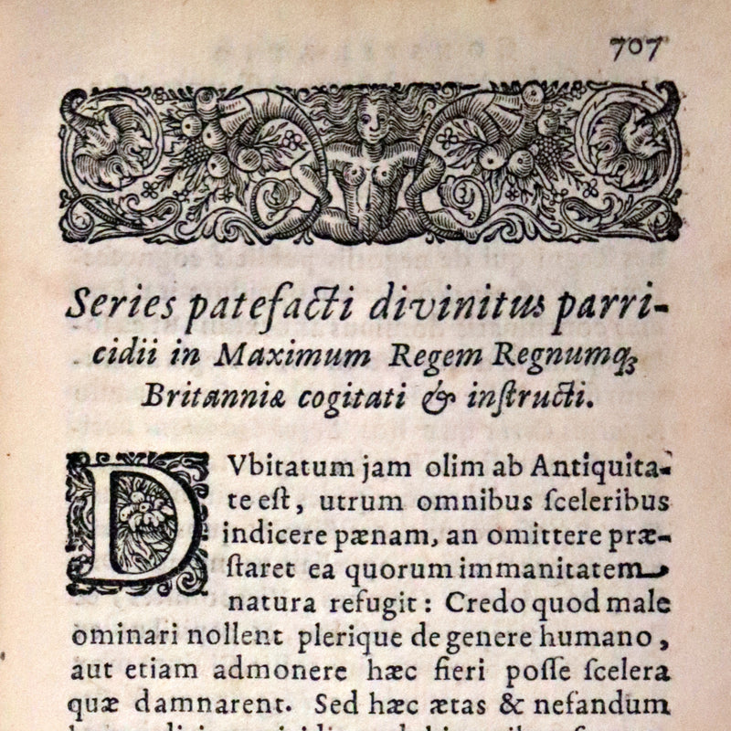 1637 Rare Latin Vellum Book - The Satyricon by Scottish writer John Barclay with account of the Gunpowder Plot of 1605.
