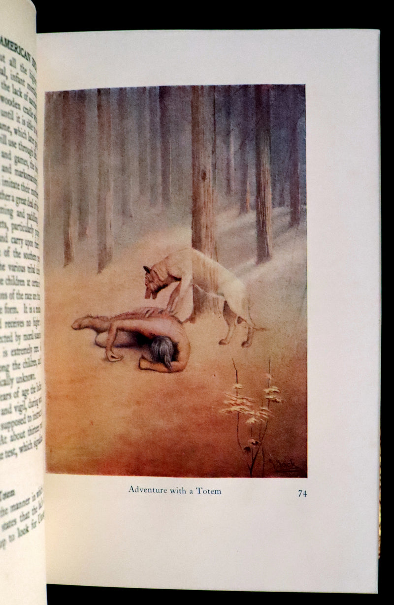 1914 Nice First Edition in a Bayntun Binding - The Myths of the North American Indians by Lewis Spence. Illustrated.