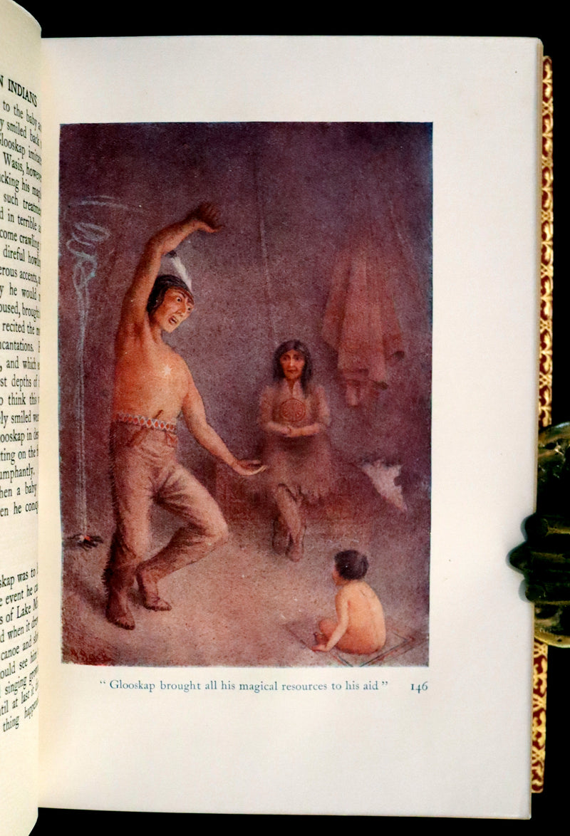 1914 Nice First Edition in a Bayntun Binding - The Myths of the North American Indians by Lewis Spence. Illustrated.