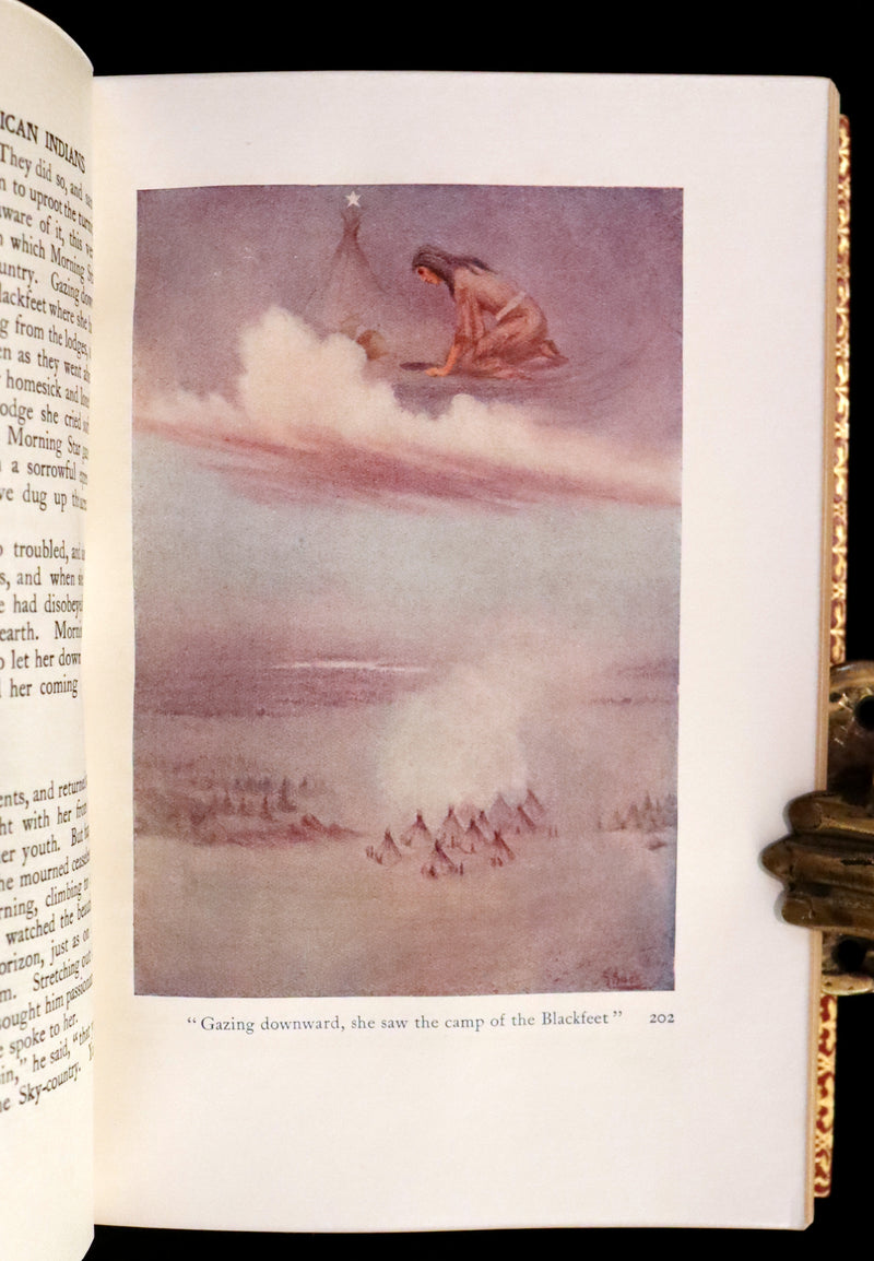 1914 Nice First Edition in a Bayntun Binding - The Myths of the North American Indians by Lewis Spence. Illustrated.