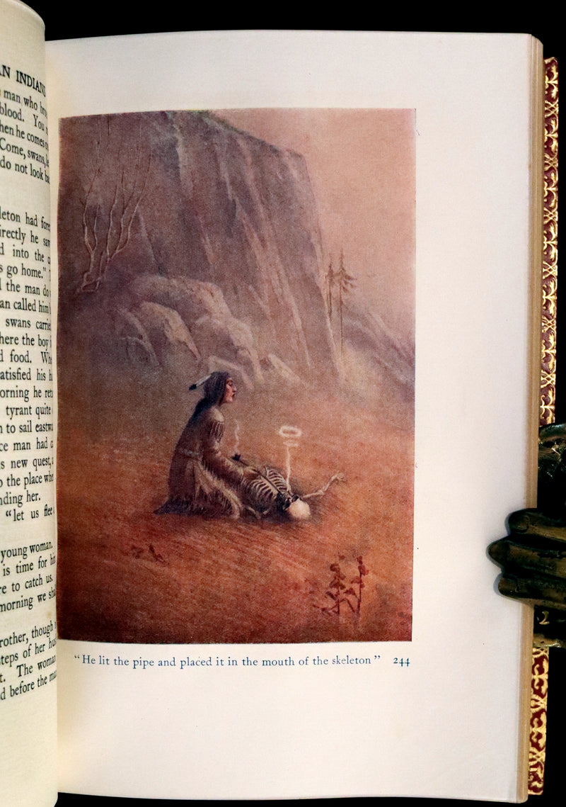 1914 Nice First Edition in a Bayntun Binding - The Myths of the North American Indians by Lewis Spence. Illustrated.