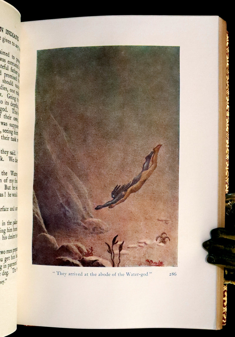 1914 Nice First Edition in a Bayntun Binding - The Myths of the North American Indians by Lewis Spence. Illustrated.