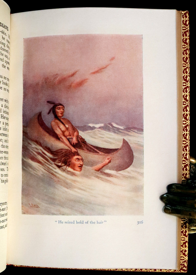 1914 Nice First Edition in a Bayntun Binding - The Myths of the North American Indians by Lewis Spence. Illustrated.