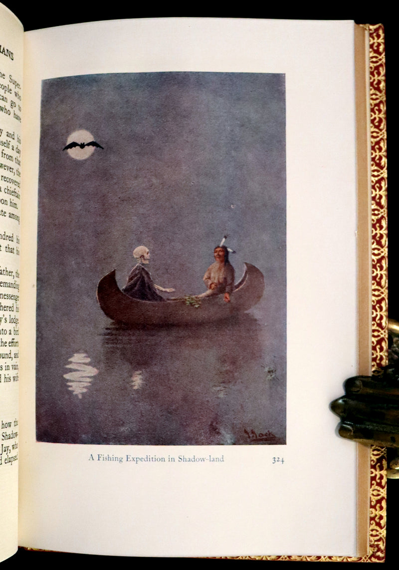1914 Nice First Edition in a Bayntun Binding - The Myths of the North American Indians by Lewis Spence. Illustrated.