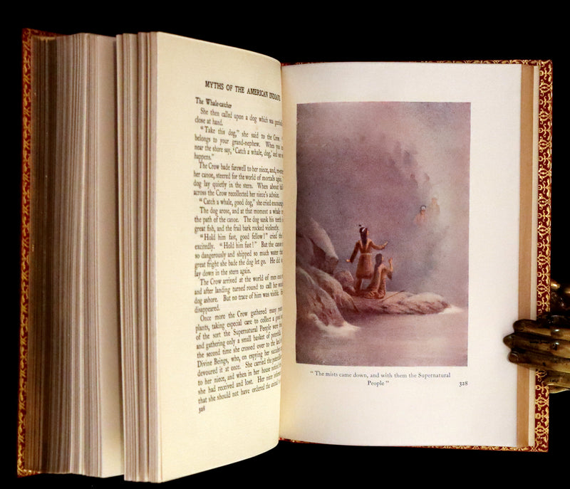 1914 Nice First Edition in a Bayntun Binding - The Myths of the North American Indians by Lewis Spence. Illustrated.