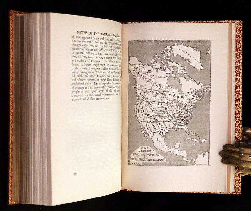 1914 Nice First Edition in a Bayntun Binding - The Myths of the North American Indians by Lewis Spence. Illustrated.