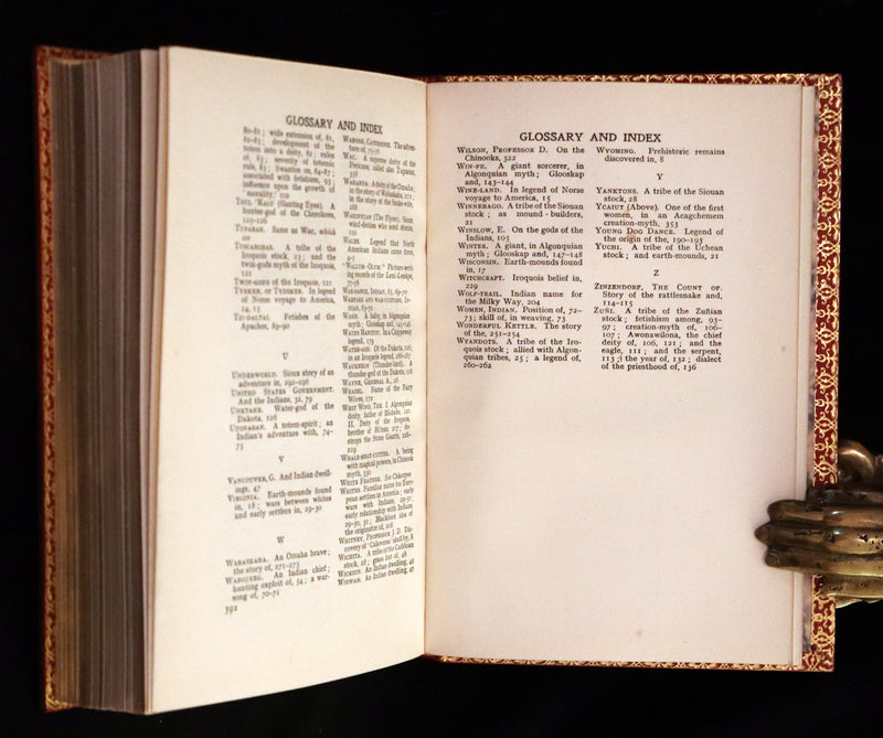 1914 Nice First Edition in a Bayntun Binding - The Myths of the North American Indians by Lewis Spence. Illustrated.