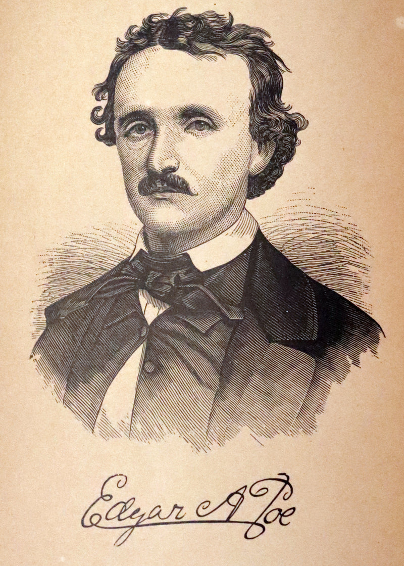 1882 Rare Victorian Book - Poems by Edgar Allan POE with Memoir (The Raven, Lenore, Ulalume, ...)