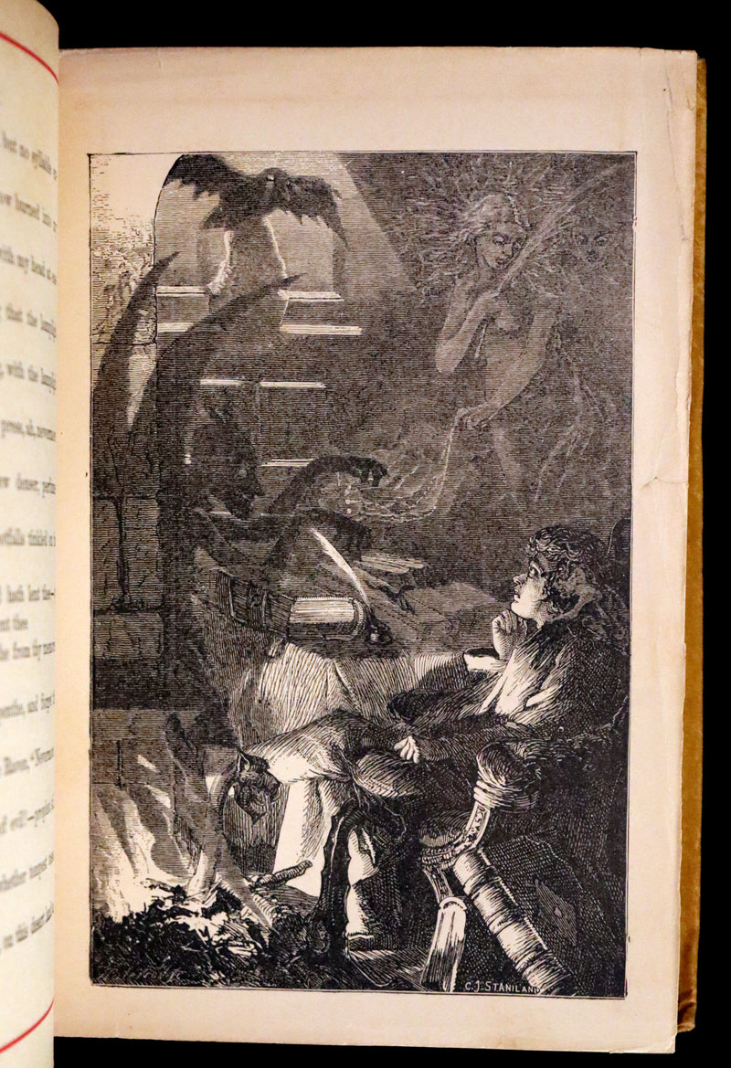 1882 Rare Victorian Book - Poems by Edgar Allan POE with Memoir (The Raven, Lenore, Ulalume, ...)
