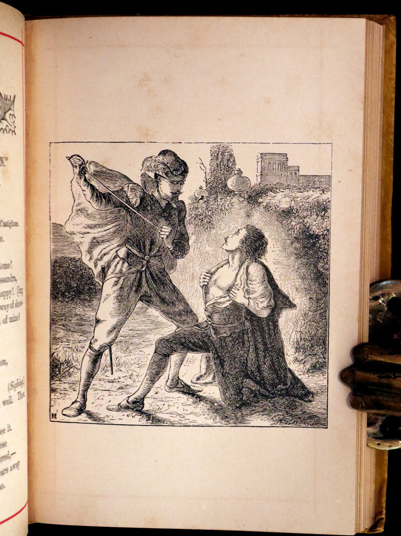 1882 Rare Victorian Book - Poems by Edgar Allan POE with Memoir (The Raven, Lenore, Ulalume, ...)