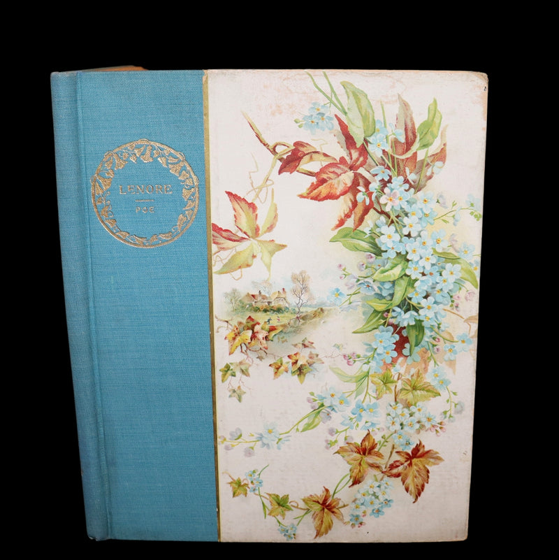 1886 Scarce Victorian Book - LENORE by Edgar Allan POE, First Illustrated edition by Henry Sandham.