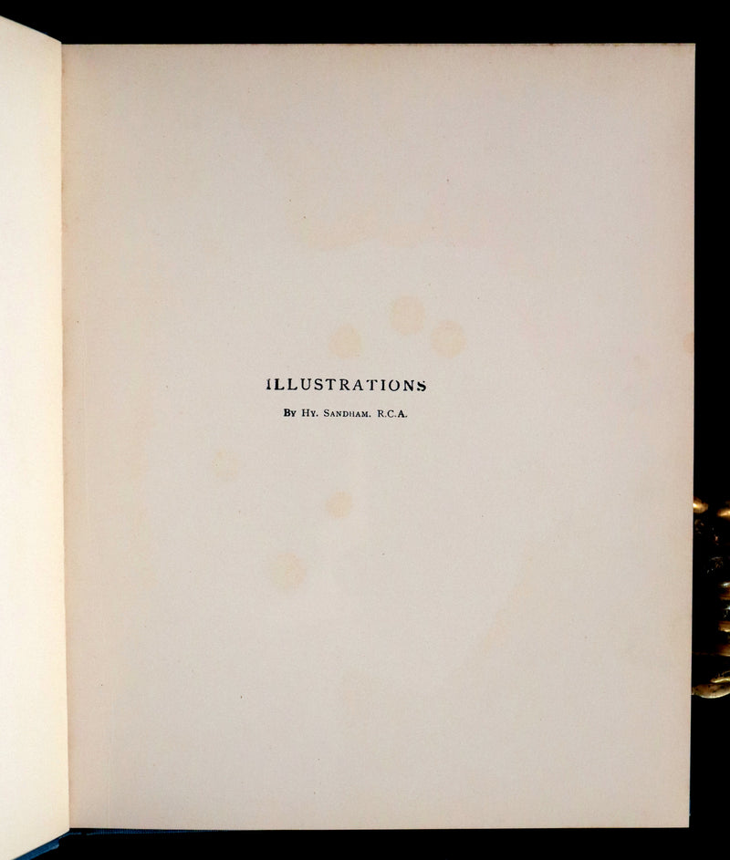 1886 Scarce Victorian Book - LENORE by Edgar Allan POE, First Illustrated edition by Henry Sandham.