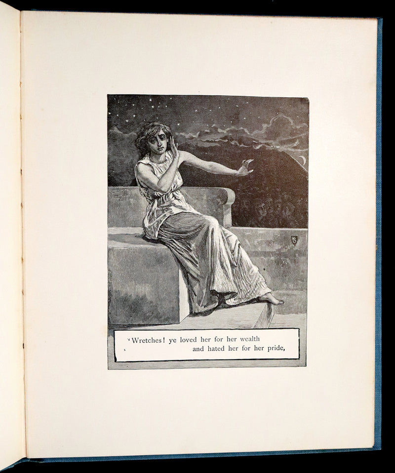 1886 Scarce Victorian Book - LENORE by Edgar Allan POE, First Illustrated edition by Henry Sandham.