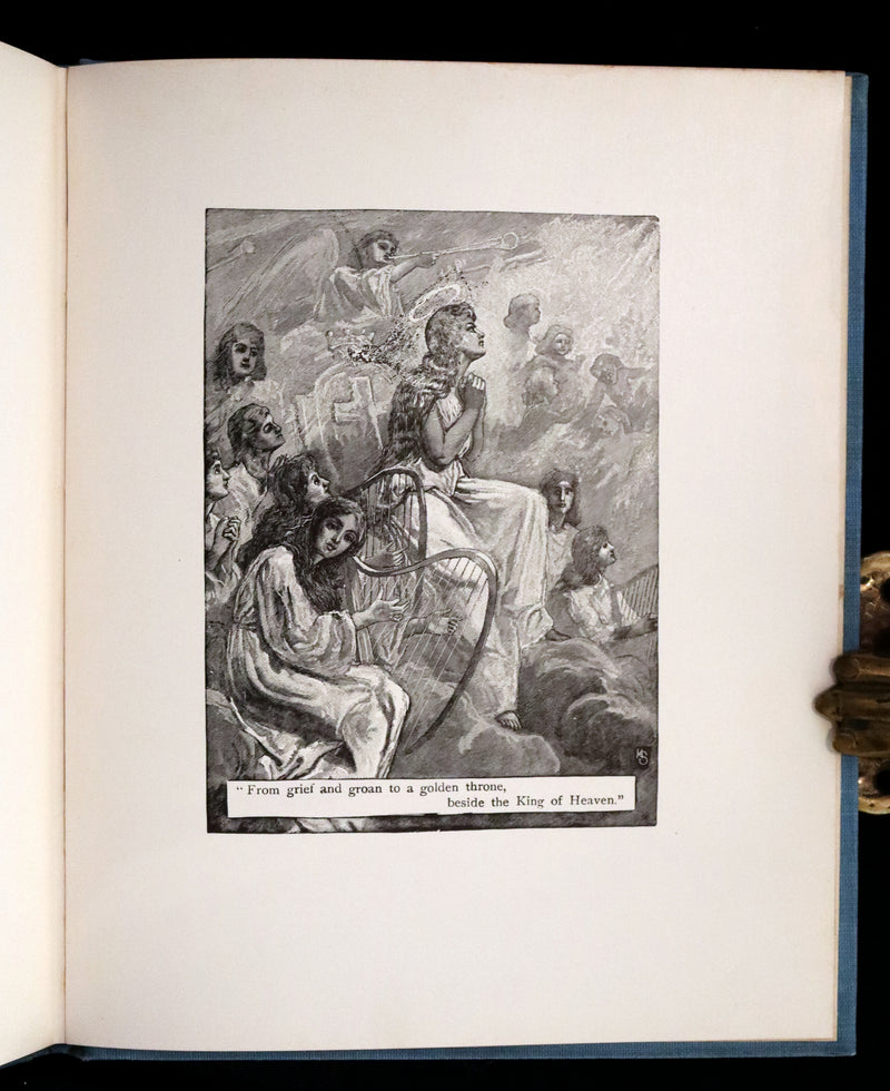 1886 Scarce Victorian Book - LENORE by Edgar Allan POE, First Illustrated edition by Henry Sandham.