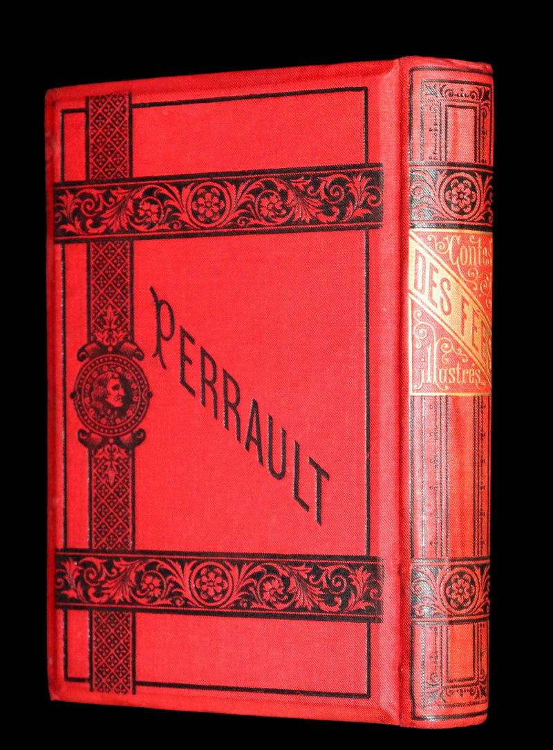 1890 Scarce color illustrated French Book ~ Contes des Fees by Perrault - Fairy Tales.