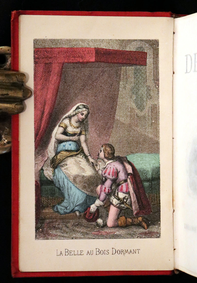 1890 Scarce color illustrated French Book ~ Contes des Fees by Perrault - Fairy Tales.