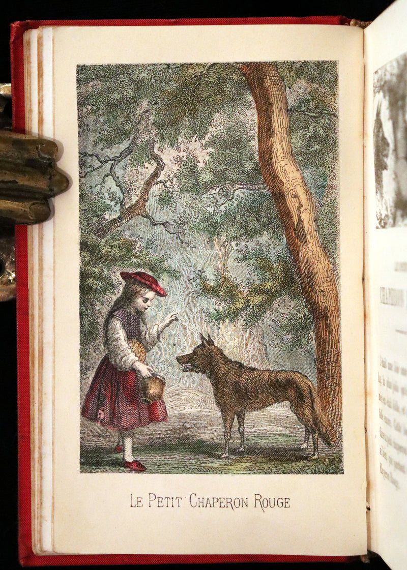 1890 Scarce color illustrated French Book ~ Contes des Fees by Perrault - Fairy Tales.
