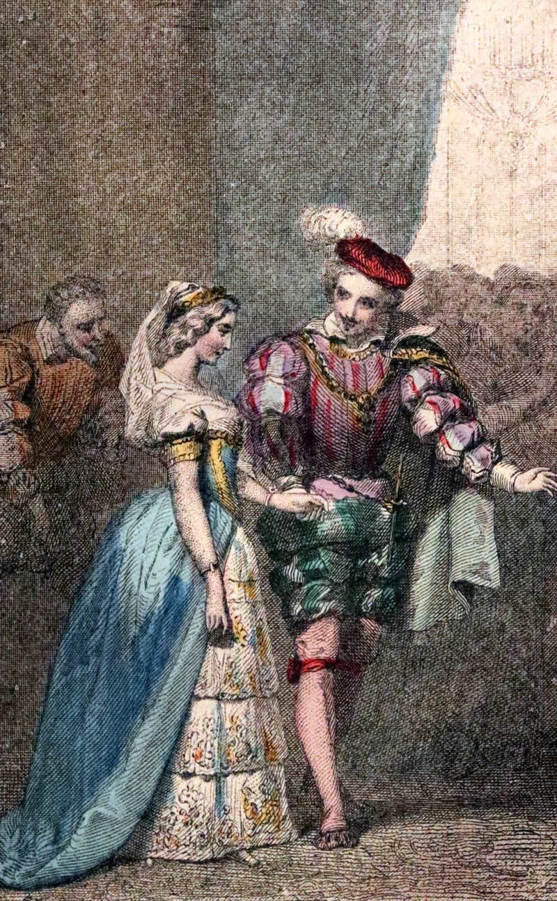 1890 Scarce color illustrated French Book ~ Contes des Fees by Perrault - Fairy Tales.