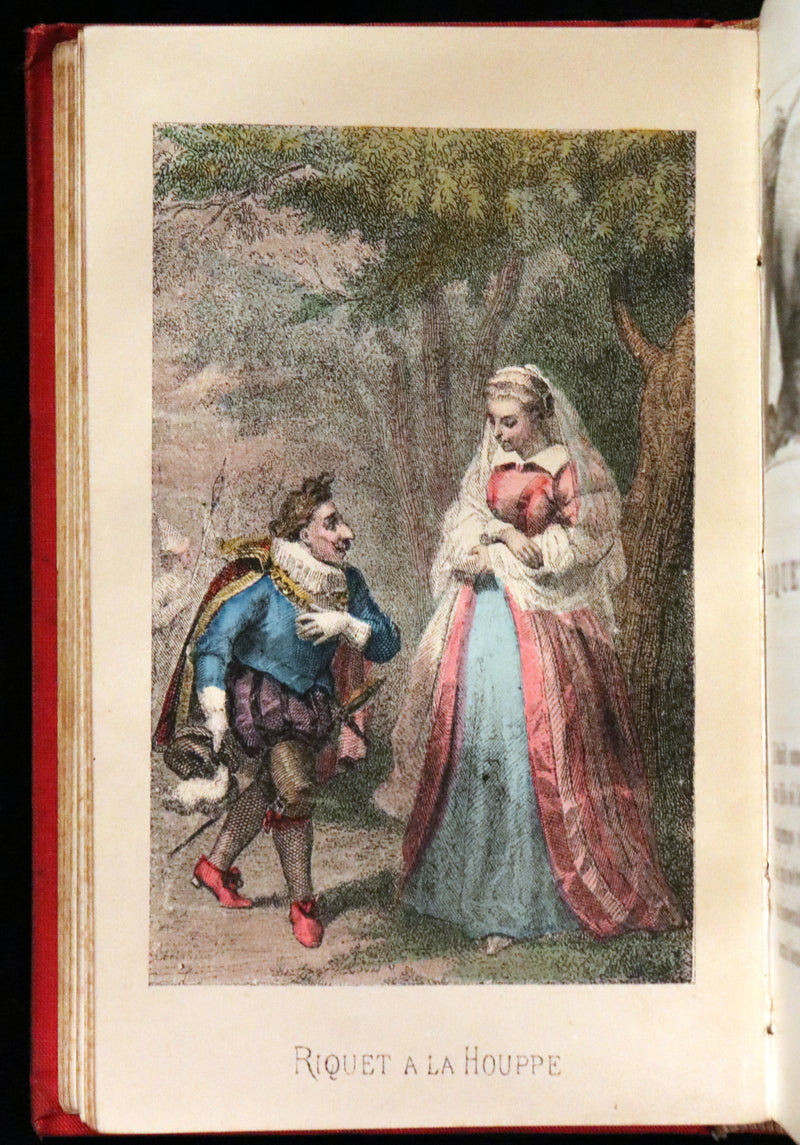 1890 Scarce color illustrated French Book ~ Contes des Fees by Perrault - Fairy Tales.