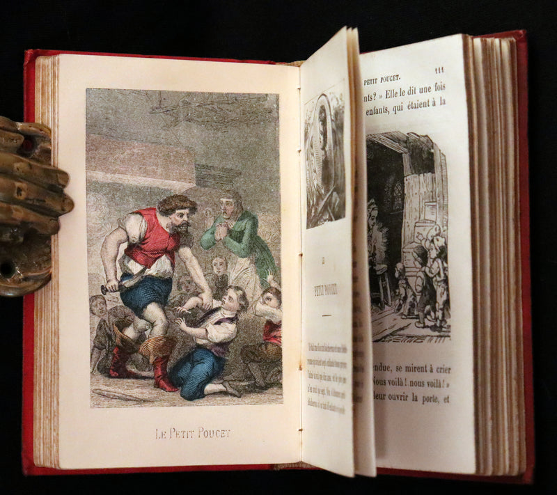 1890 Scarce color illustrated French Book ~ Contes des Fees by Perrault - Fairy Tales.