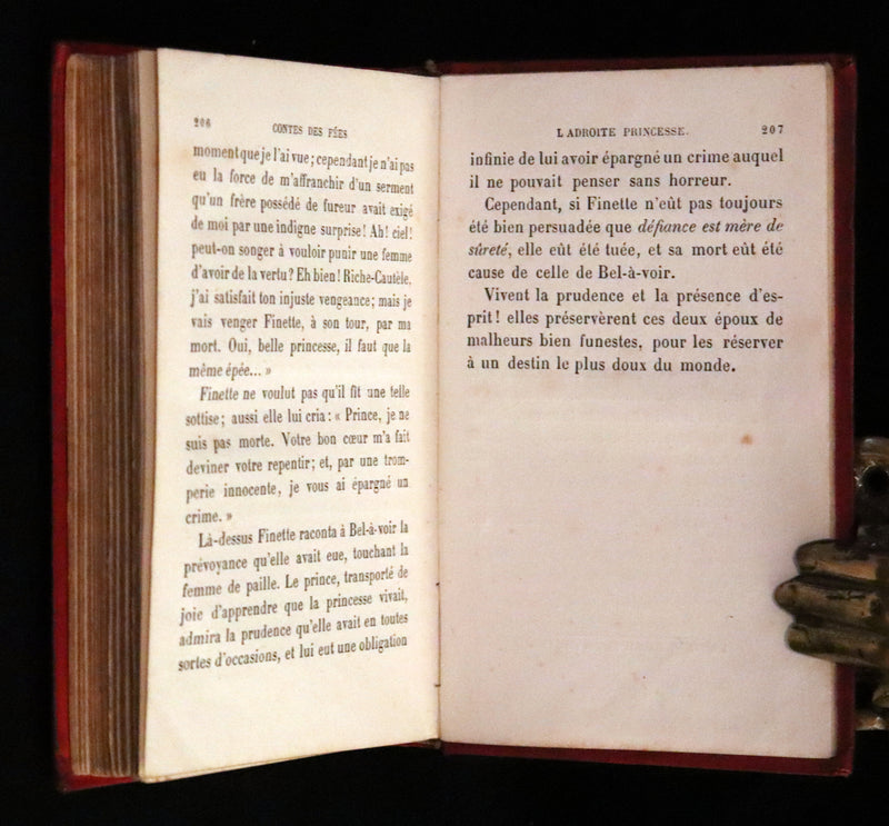 1890 Scarce color illustrated French Book ~ Contes des Fees by Perrault - Fairy Tales.