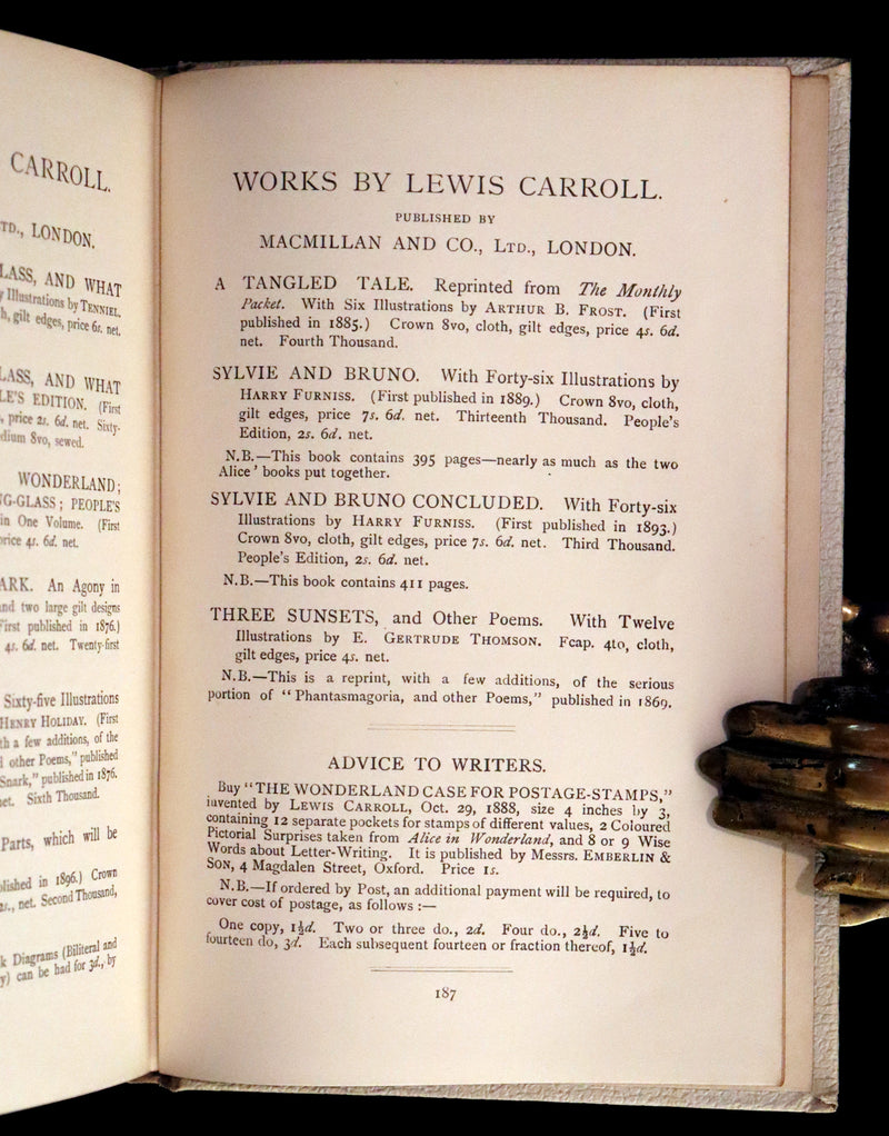 1899 Scarce Vaudeville Theatre Edition - ALICE'S ADVENTURES IN WONDERLAND by Lewis Carroll.