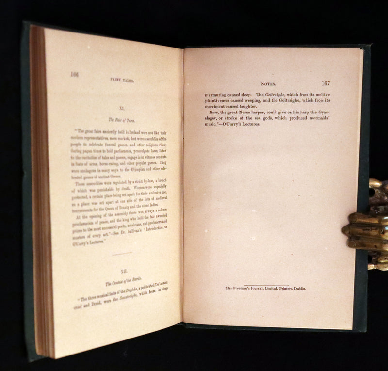1890 Scarce First Edition - IRISH FAIRY TALES by Edmund Leamy. Illustrated.