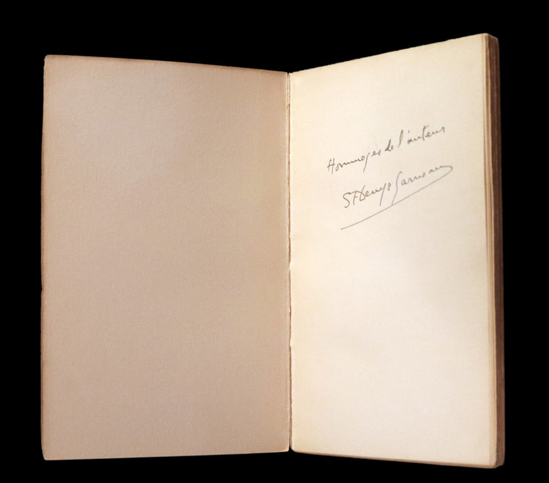 1937 Scarce French Book - REGARDS et JEUX DANS L'ESPACE, SIGNED by ST-DENYS-GARNEAU. FIRST EDITION.