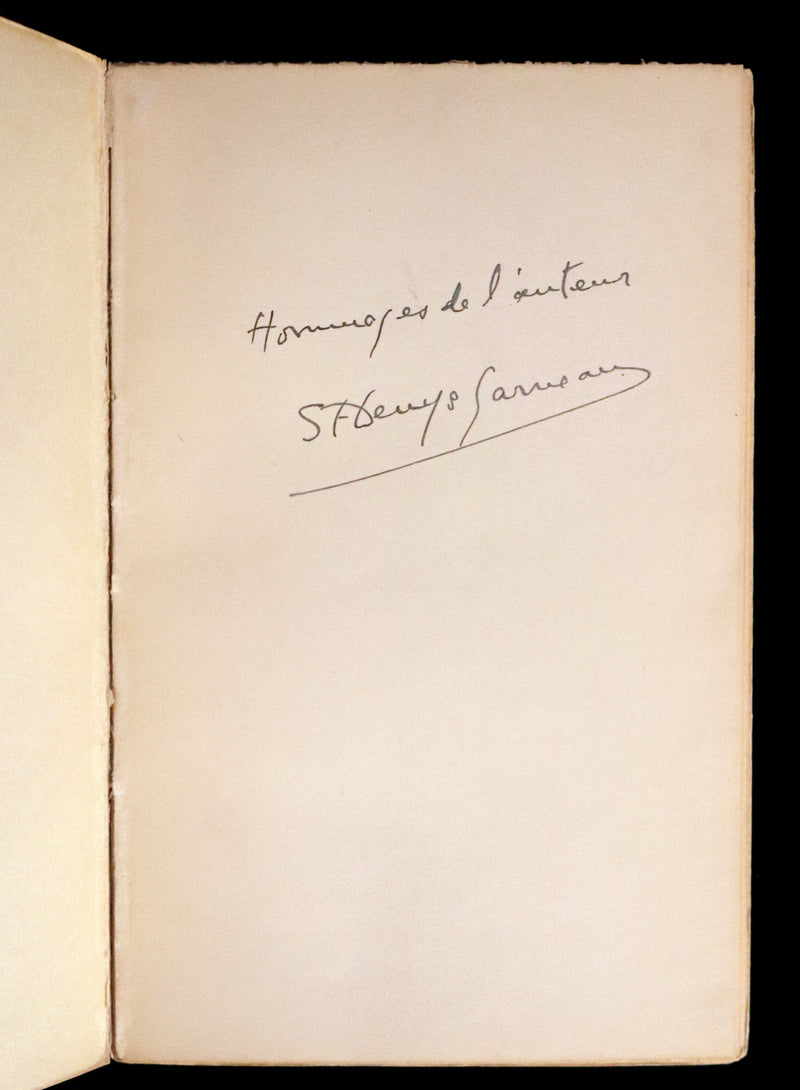 1937 Scarce French Book - REGARDS et JEUX DANS L'ESPACE, SIGNED by ST-DENYS-GARNEAU. FIRST EDITION.