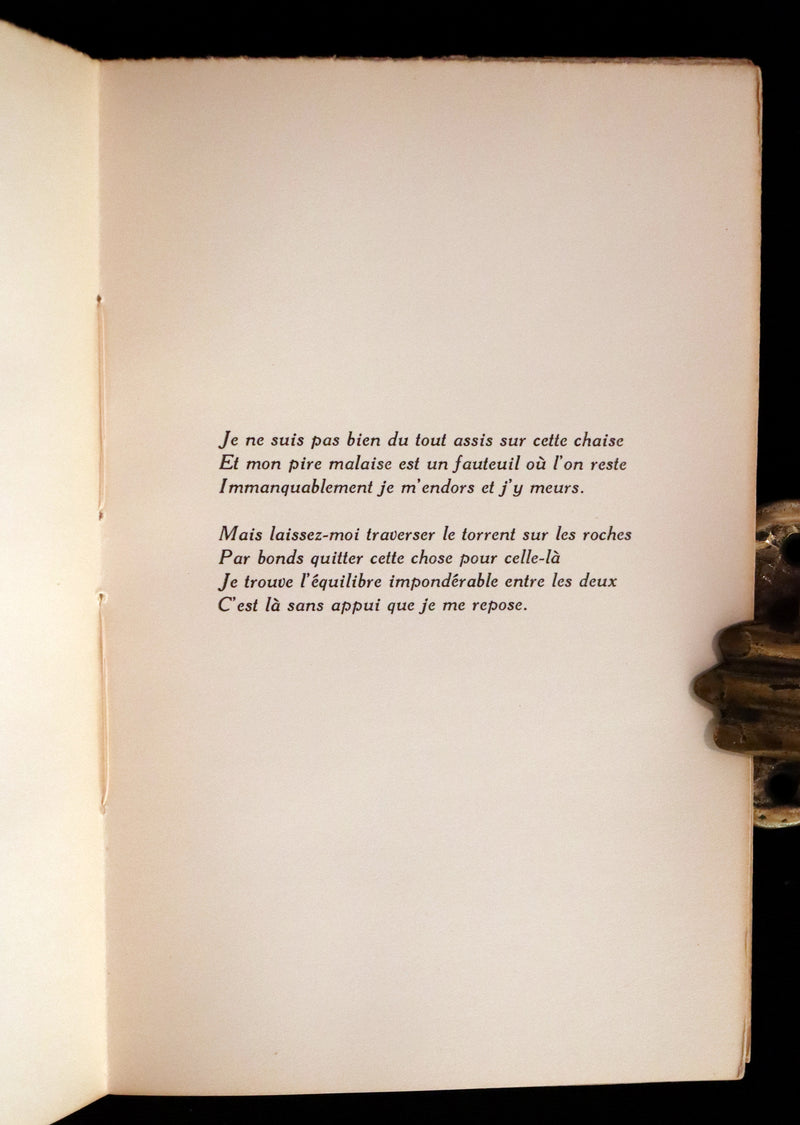 1937 Scarce French Book - REGARDS et JEUX DANS L'ESPACE, SIGNED by ST-DENYS-GARNEAU. FIRST EDITION.