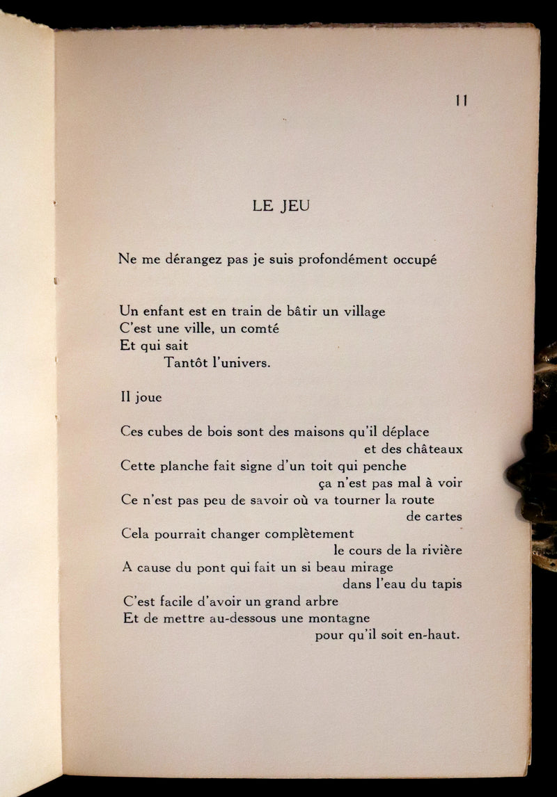 1937 Scarce French Book - REGARDS et JEUX DANS L'ESPACE, SIGNED by ST-DENYS-GARNEAU. FIRST EDITION.