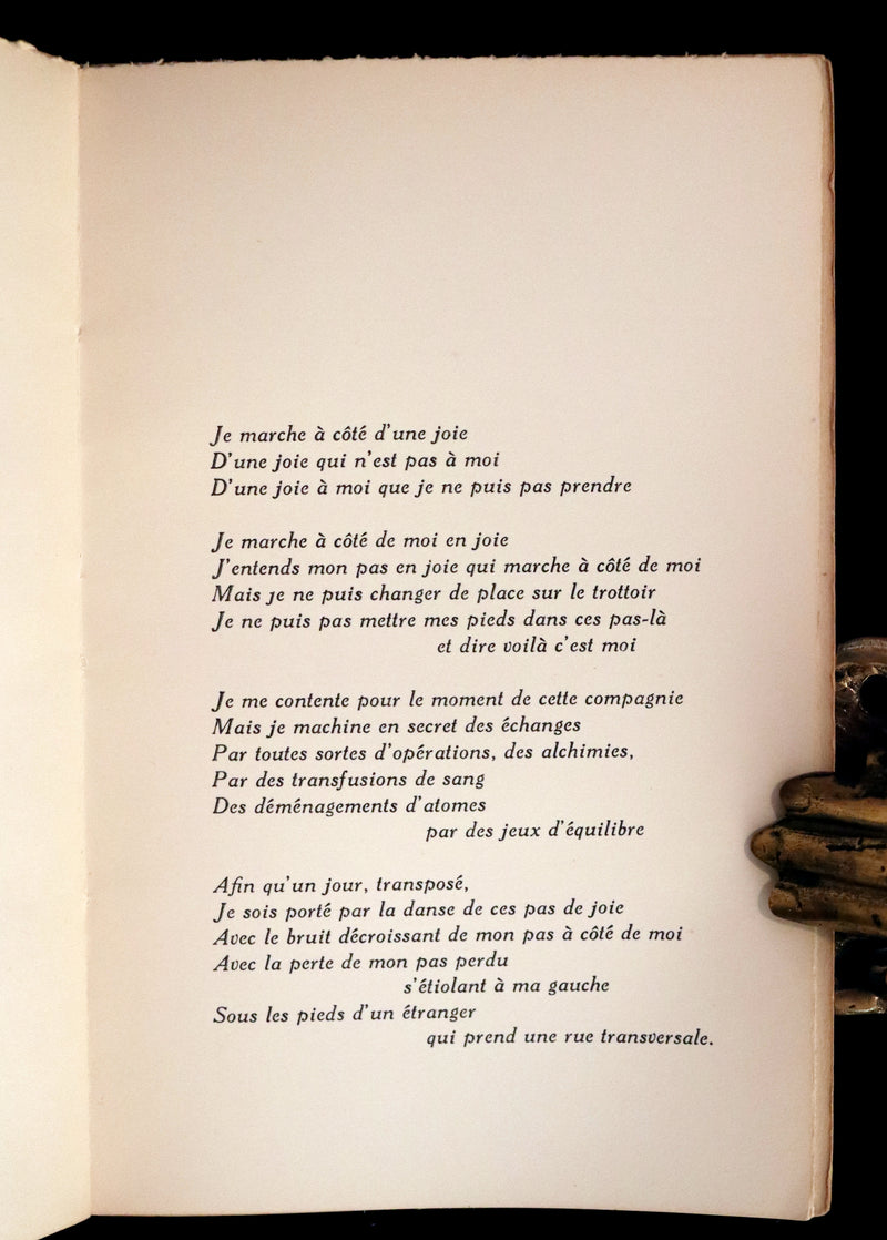 1937 Scarce French Book - REGARDS et JEUX DANS L'ESPACE, SIGNED by ST-DENYS-GARNEAU. FIRST EDITION.