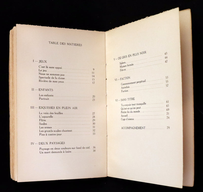 1937 Scarce French Book - REGARDS et JEUX DANS L'ESPACE, SIGNED by ST-DENYS-GARNEAU. FIRST EDITION.