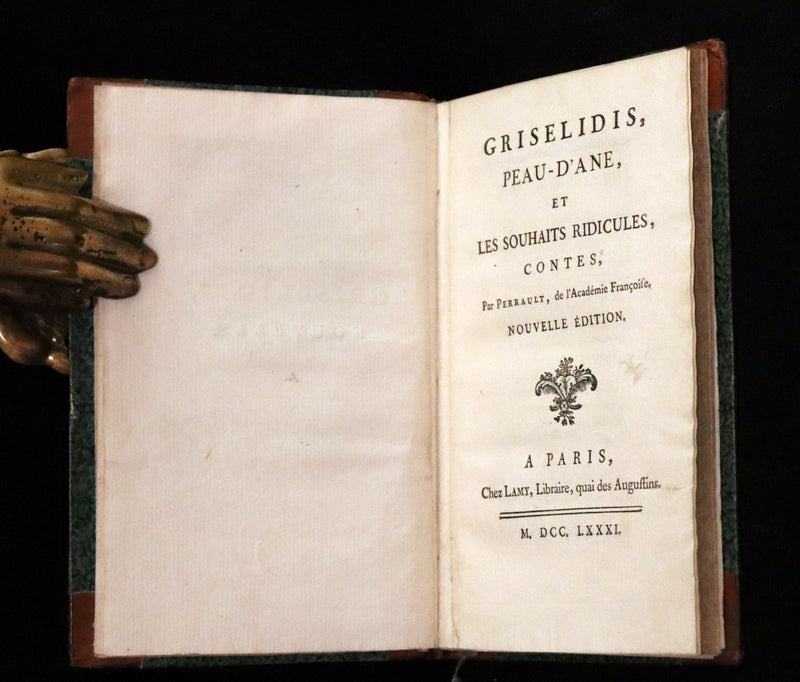 1781 Scarce French early Edition ~ Griselidis, Peau d’Ane et Les Souhaits ridicules. Contes de Perrault. Fairy Tales.