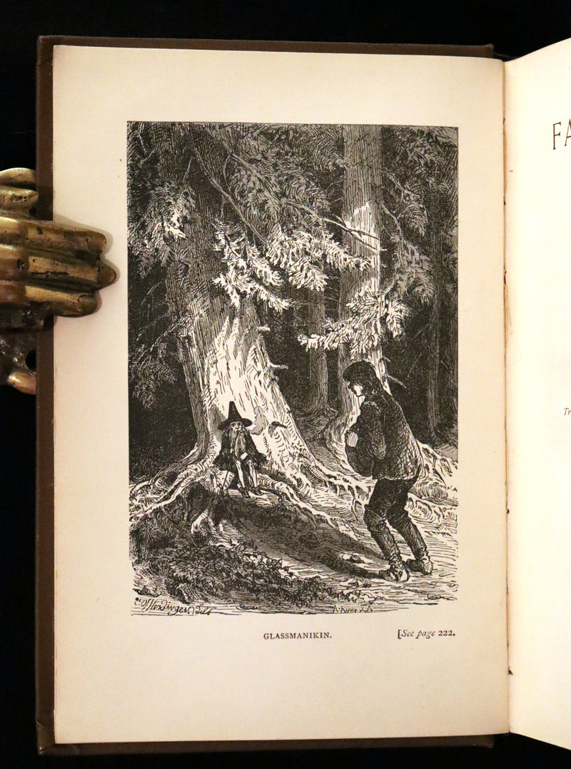 1880 Scarce First US Edition - William HAUFF'S Fairy Tales. Illustrated.