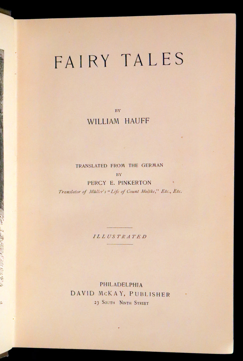 1880 Scarce First US Edition - William HAUFF'S Fairy Tales. Illustrated.