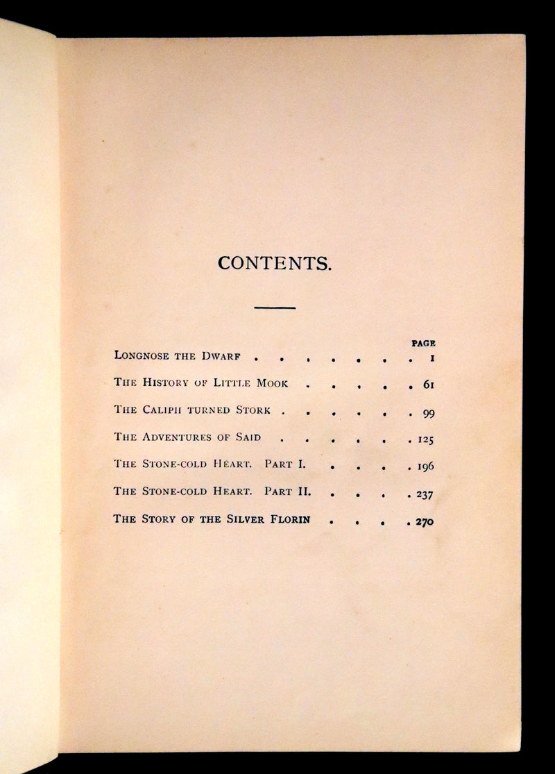 1880 Scarce First US Edition - William HAUFF'S Fairy Tales. Illustrated.