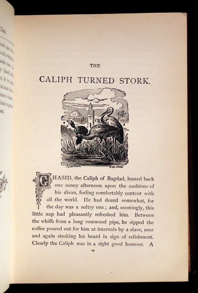 1880 Scarce First US Edition - William HAUFF'S Fairy Tales. Illustrated.
