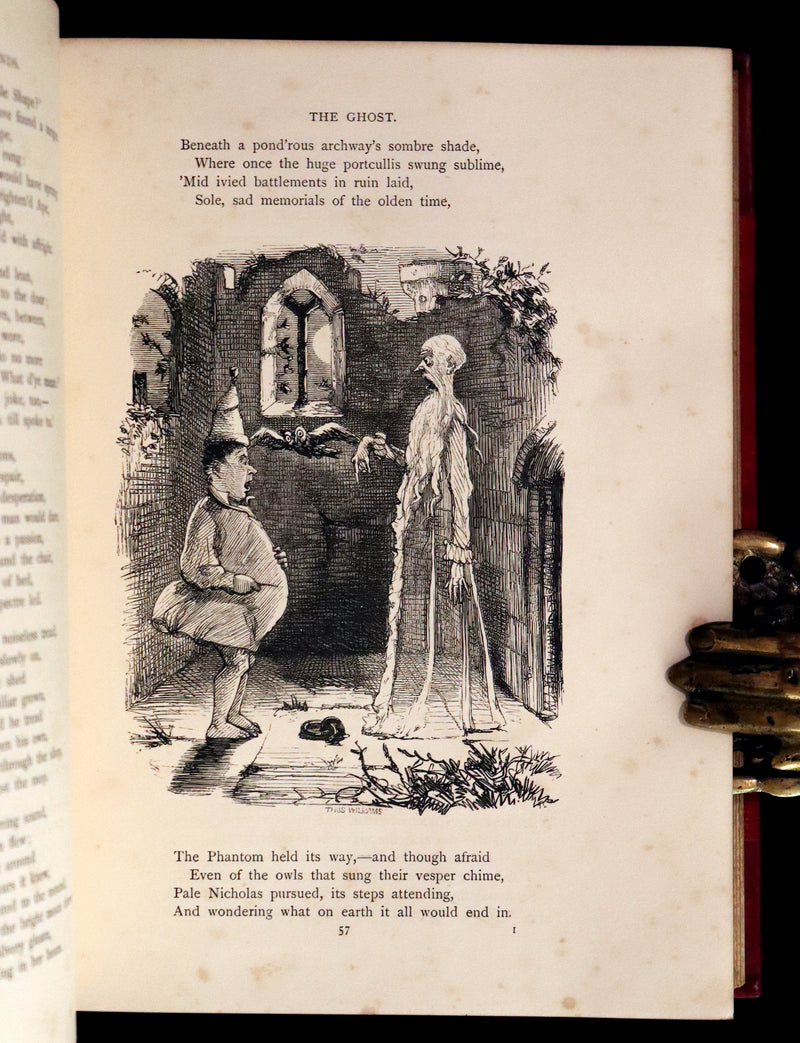 1870 Beautiful Binding - INGOLDSBY LEGENDS Illustrated by Cruikshank, Leech and Tenniel.
