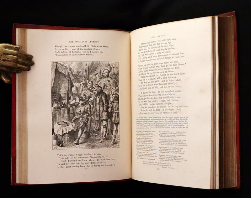 1870 Beautiful Binding - INGOLDSBY LEGENDS Illustrated by Cruikshank, Leech and Tenniel.