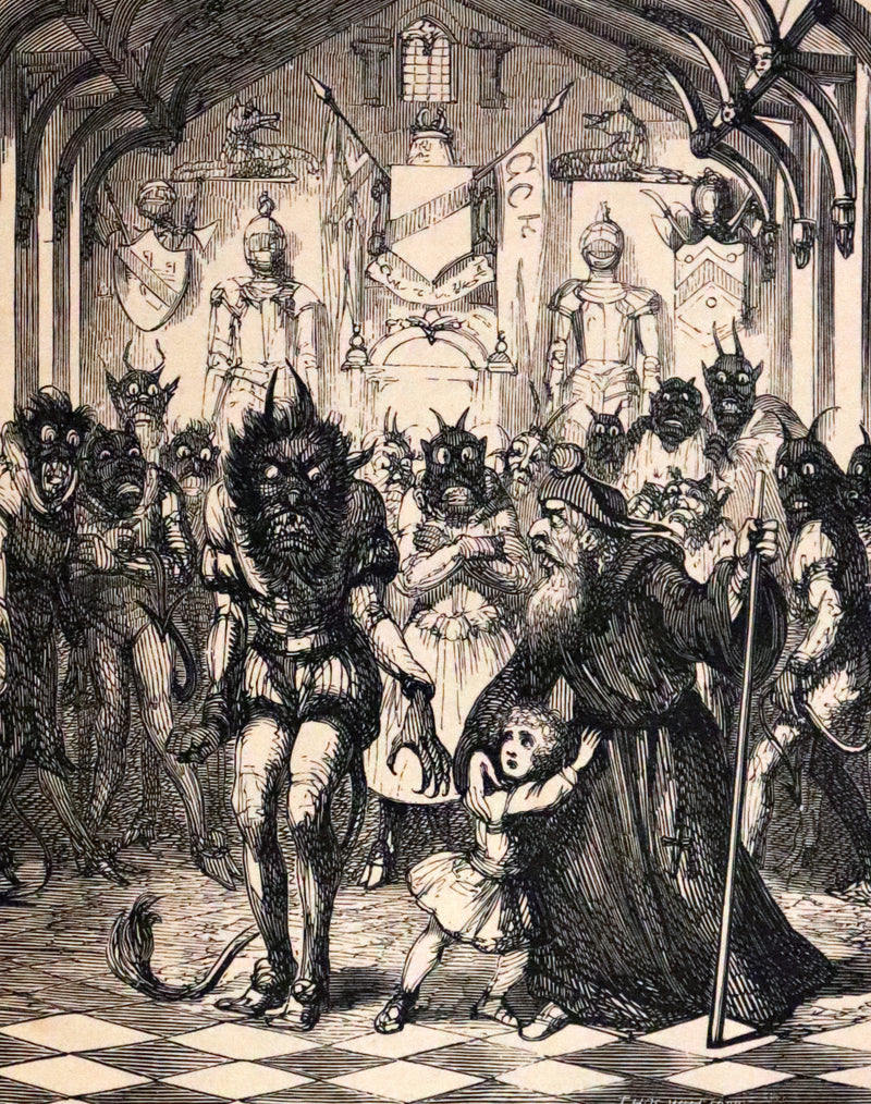 1870 Beautiful Binding - INGOLDSBY LEGENDS Illustrated by Cruikshank, Leech and Tenniel.